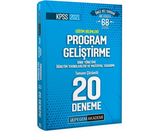 Pegem 2021 KPSS Program Geliştirme Çözümlü 20 Deneme
