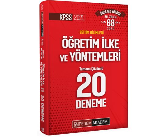 Pegem 2021 KPSS Öğretim İlke ve Yöntemleri Çözümlü 20 Deneme