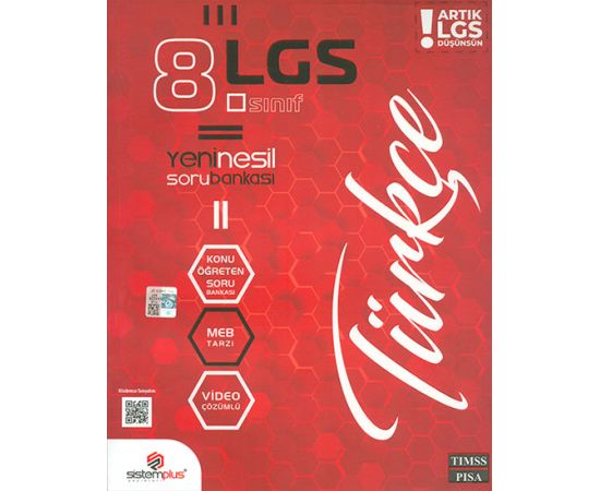 8.Sınıf LGS Türkçe Video Konu Anlatım ve Çözümlü Soru Bankası Sistemplus Yayınları