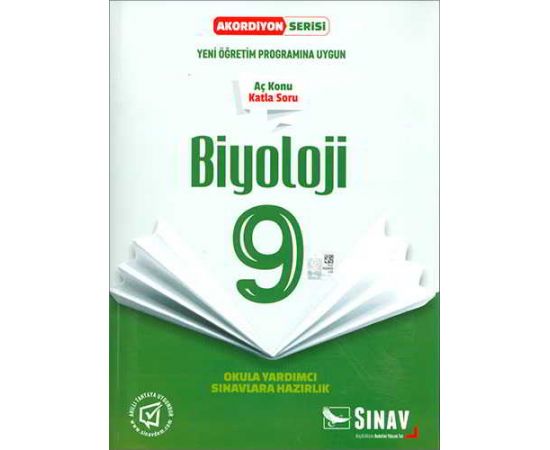 Sınav 9.Sınıf Biyoloji Aç Konu Katla Soru Akordiyon Serisi