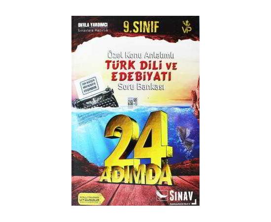 Sınav 9.Sınıf Türk Dili ve Edebiyatı 24 Adımda Özel Konu Anlatımlı Soru Bankası
