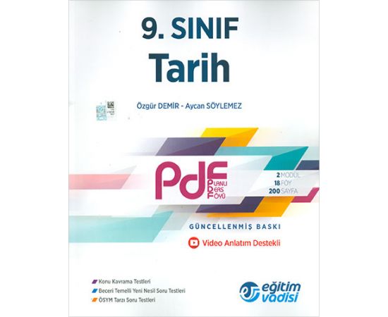 Eğitim Vadisi 9.Sınıf Tarih PDF Video Anlatım Destekli