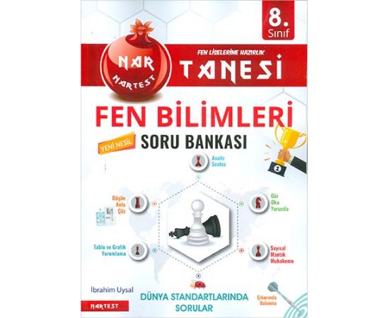 NarTest 8.Sınıf Fen Bilimleri Nar Tanesi Soru Bankası