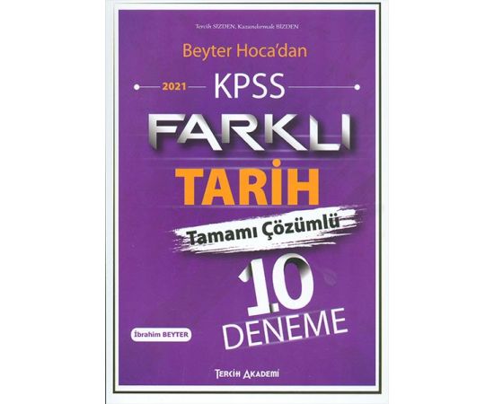 Tercih Akademi 2021 KPSS Farklı Tarih Tamamı Çözümlü 10 Deneme