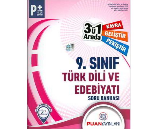 Puan 9.Sınıf Türk Dili ve Edebiyatı 3ü 1 Arada Soru Bankası