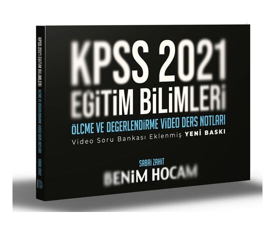 Benim Hocam 2021 KPSS Ölçme ve Değerlendirme Video Ders Notları