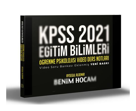 Benim Hocam 2021 KPSS Örenme Psikolojisi Video Ders Notları