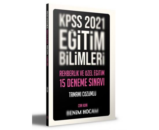 Benim Hocam 2021 Rehberlik ve Özel Eğitim Tamamı Çözümlü 15 Deneme