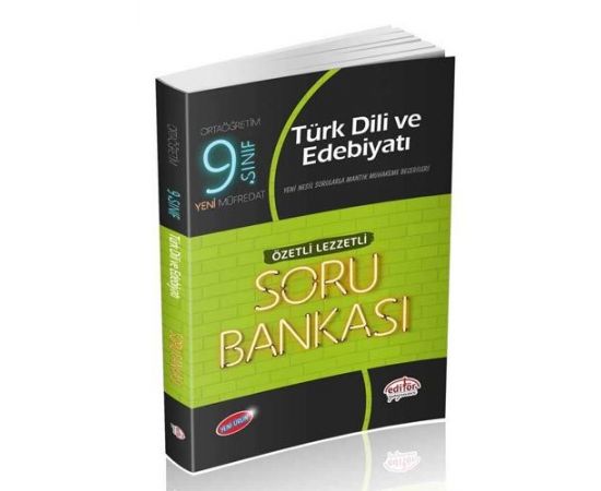 Editör 9.Sınıf VIP Türk Dili ve Edebiyatı Özetli Soru Bankası