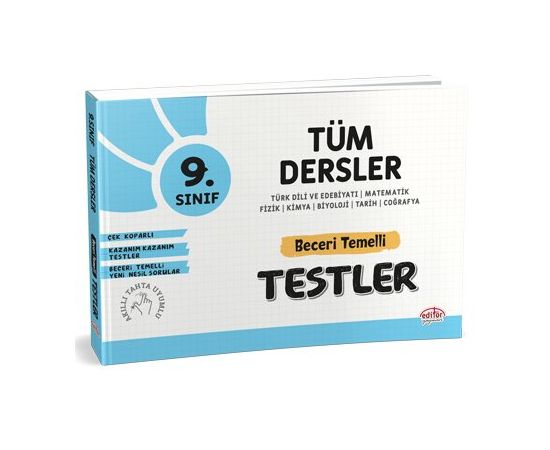 Editör 9.Sınıf Tüm Dersler Beceri Temelli Testler