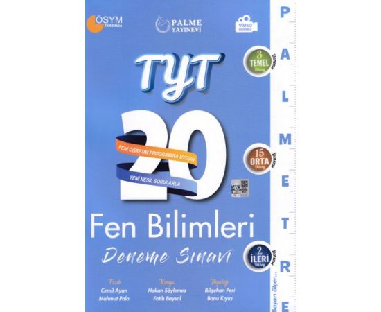 Palme 2021 TYT Fen Bilimleri 20 Deneme Sınavı Palmetre Serisi