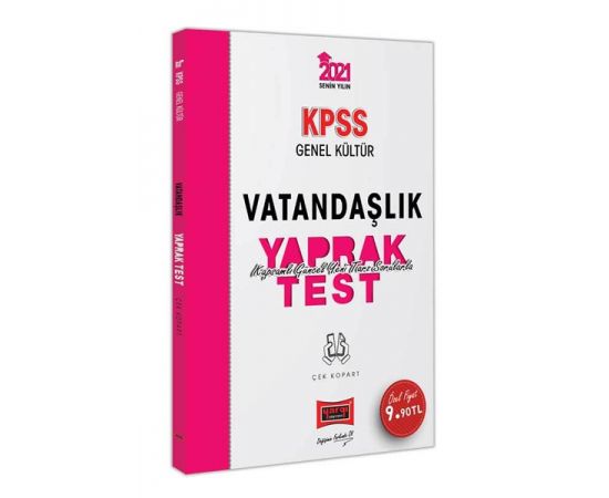 Yargı 2021 KPSS Vatandaşlık Çek Kopart Yaprak Test