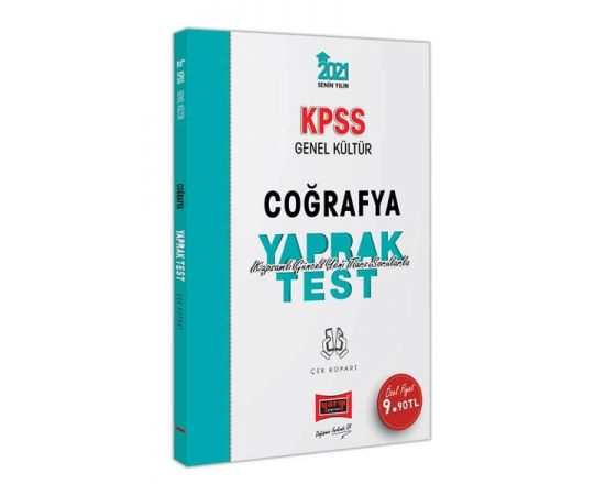 Yargı 2021 KPSS Coğrafya Çek Kopart Yaprak Test