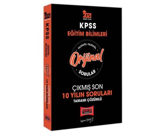 Yargı 2021 KPSS Eğitim Bilimleri Fasikül 10 Yılın Çıkmış Soruları