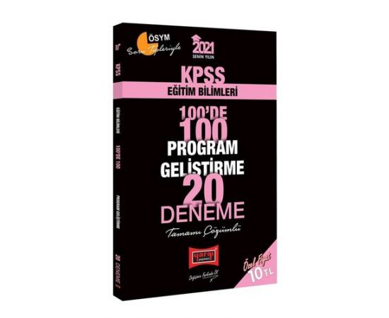Yargı 2021 KPSS Program Geliştirme Çözümlü 20 Deneme