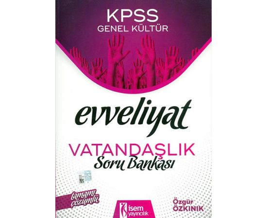 2020 KPSS Evveliyat Vatandaşlık Çözümlü Soru Bankası İsem Yayıncılık