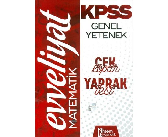 2020 KPSS Evveliyat Matematik Çek Kopar Yaprak Test İsem Yayıncılık