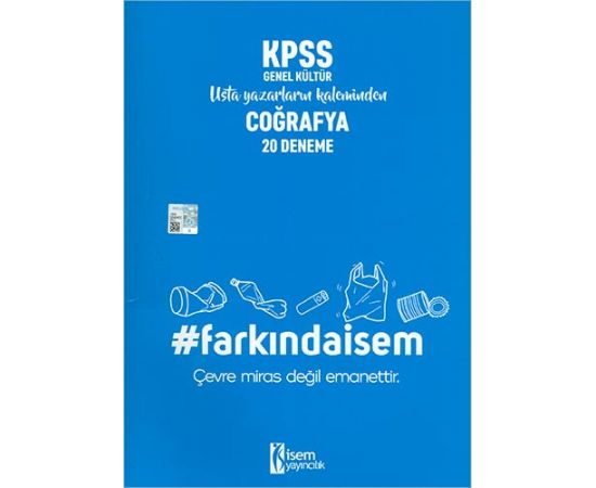 İsem 2020 KPSS Farkındaİsem Genel Kültür Coğrafya 20 Deneme