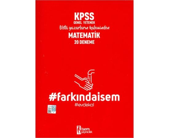 2020 Farkındaİsem KPSS Matematik 20 Deneme İsem Yayıncılık