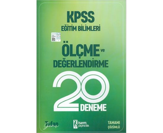 İsem 2020 KPSS Eğitim Bilimleri Ölçme ve Değerlendirme 20li Deneme