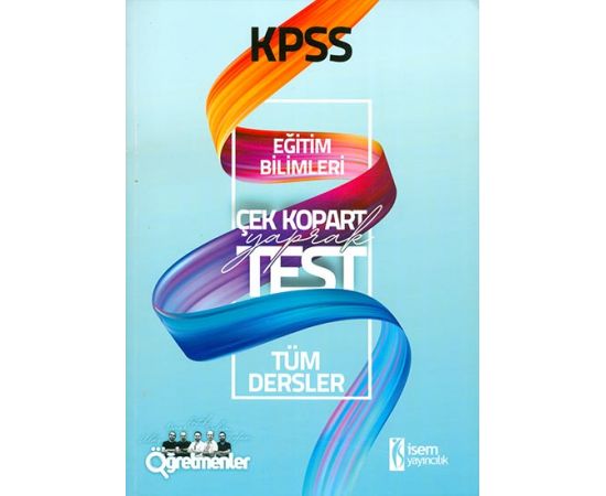 2021 KPSS Eğitim Bilimleri Çek Kopar Yaprak Test İsem Yayıncılık