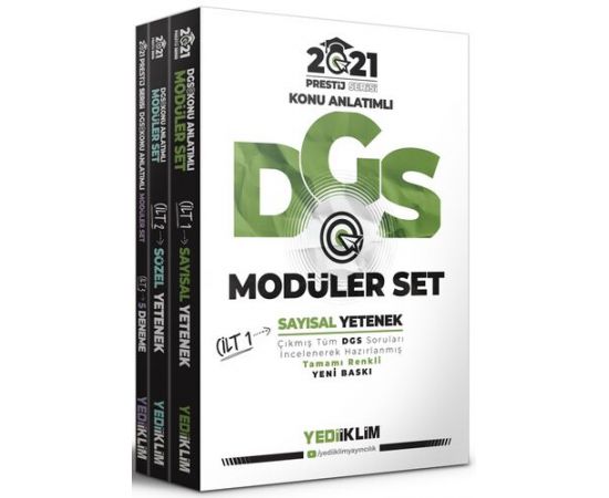 Yediiklim 2021 DGS Konu Anlatımlı Modüler Set