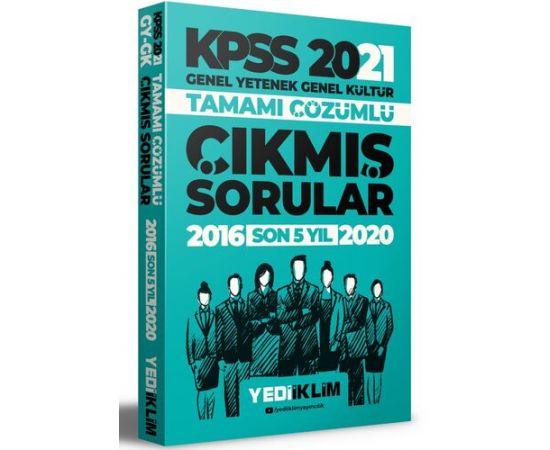 Yediiklim 2021 KPSS Lisans Çözümlü Son 5 Yıl Çıkmış Sorular