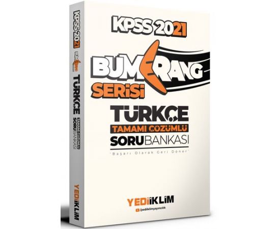 Yediiklim 2021 KPSS Bumerang Türkçe Çözümlü Soru Bankası