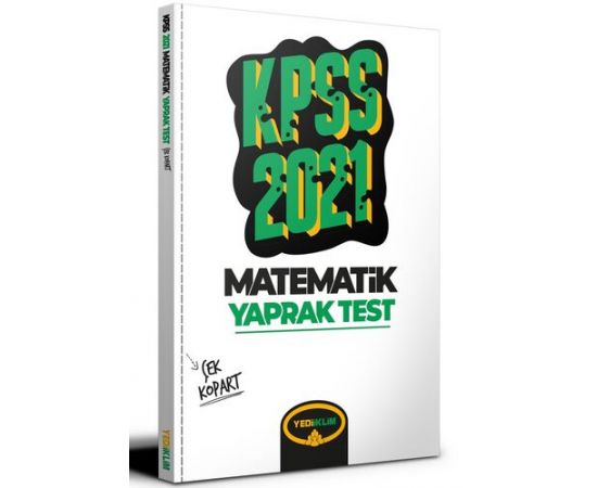 Yediiklim 2021 KPSS Matematik Çek Kopart Yaprak Test