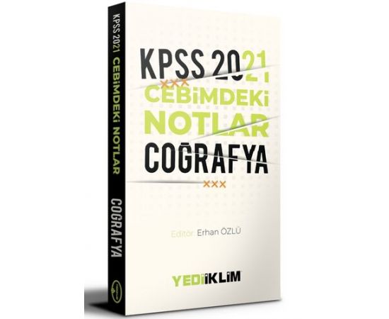 Yediiklim 2021 KPSS Cebimdeki Notlar Coğrafya