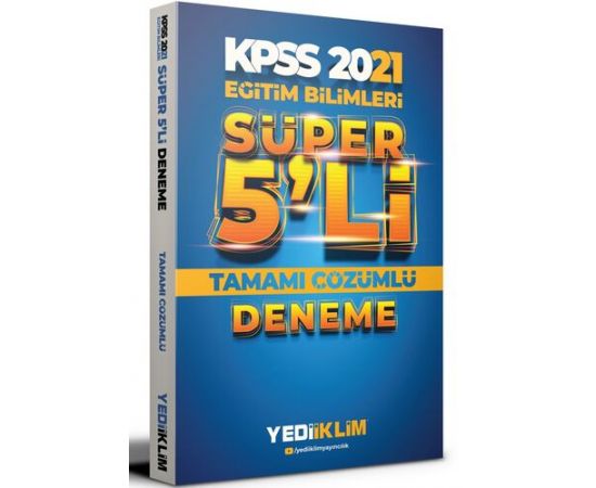 Yediiklim 2021 Kpss Eğitim Bilimleri Çözümlü Süper 5li Deneme