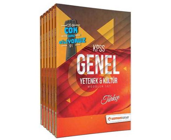 Uzman 2019 KPSS Lisans Konu Anlatımlı Modüler Set