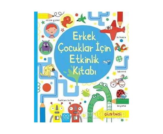 Erkek Çocuklar İçin Etkinlik Kitabı - Lucy Bowman - 1001 Çiçek Kitaplar