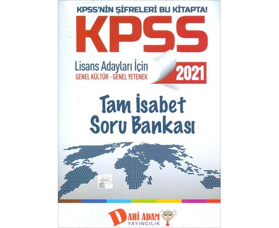 2021 KPSS Lisans Adayları İçin Tam İsabet Soru Bankası Dahi Adam Yayıncılık