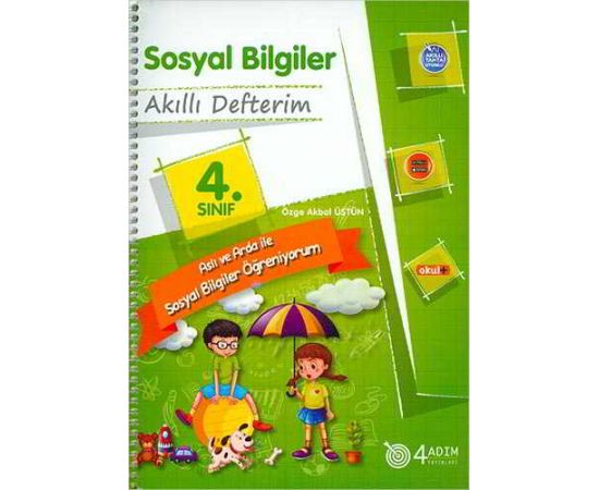 4 Adım 4.Sınıf Sosyal Bilgiler Akıllı Defterim