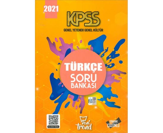2021 KPSS Türkçe Soru Bankası Yeni Trend Yayınları