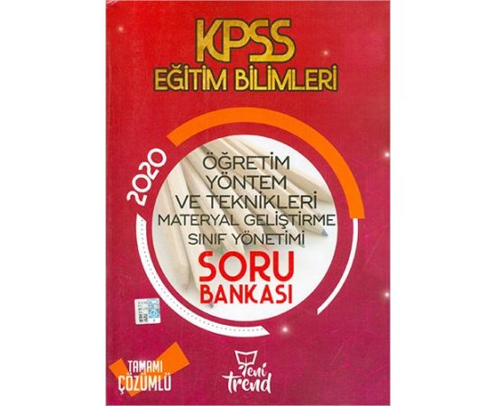 Yeni Trend 2020 KPSS Öğretim Yöntem ve Teknikleri Soru Bankası