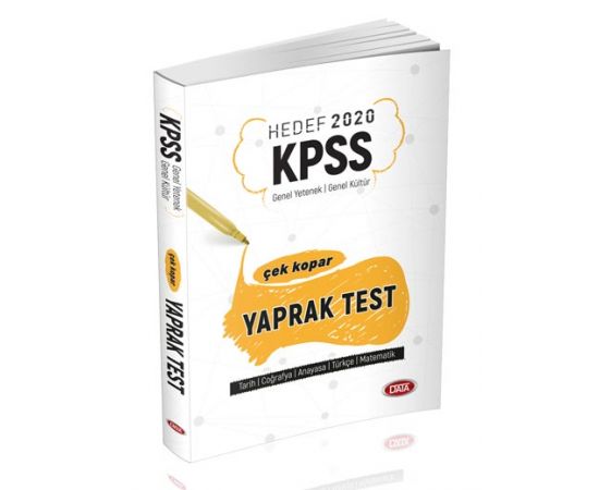 Data 2020 KPSS Genel Yetenek Genel Kültür Yaprak Test