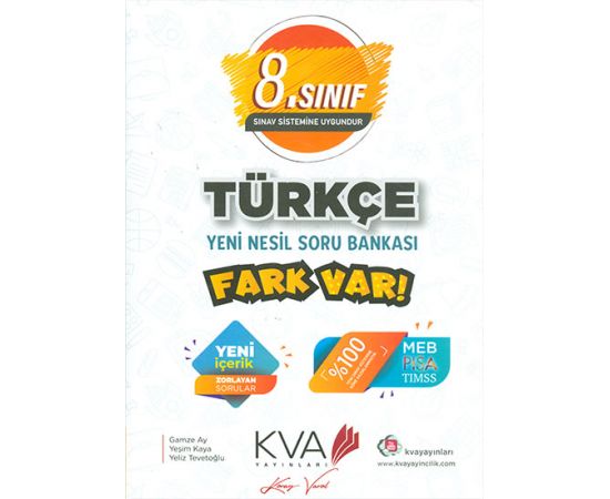 8.Sınıf Türkçe Yeni Nesil Soru Bankası KVA Yayınları