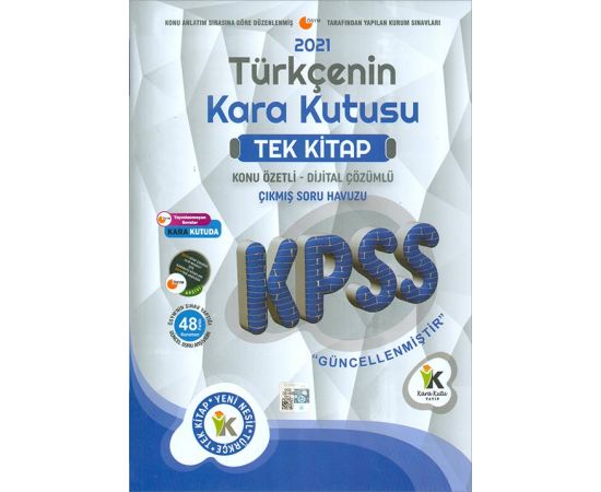 İnformal 2021 KPSS Türkçenin Kara Kutusu Tek Kitap Konu Özetli Çıkmış Soru Bankası