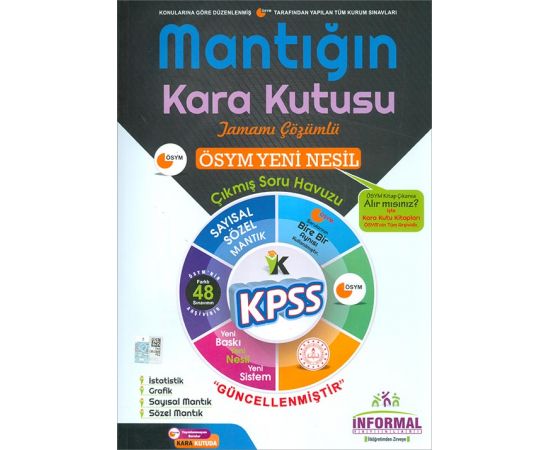 İnformal 2020 KPSS Sayısal ve Sözel Mantığın Kara Kutusu Tamamı Çözümlü Soru Bankası