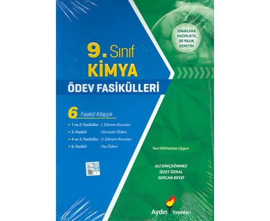 9.Sınıf Kimya Ödev Fasikülleri Kitabı PDF indir 1 9.Sınıf Kimya Ödev Fasikülleri Aydın Yayınları