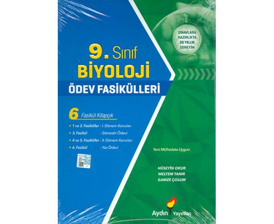9.Sınıf Biyoloji Ödev Fasikülleri Aydın Yayınları
