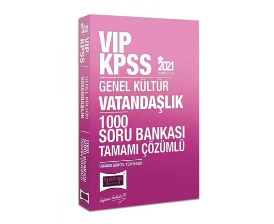 Yargı 2021 KPSS VIP Vatandaşlık Çözümlü 1000 Soru Bankası
