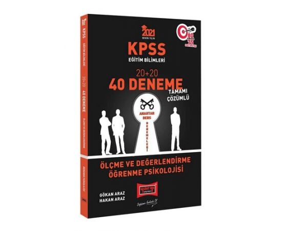 Yargı 2021 KPSS Ölçme ve Değerlendirme, Öğrenme Psikolojisi Çözümlü 40 Deneme