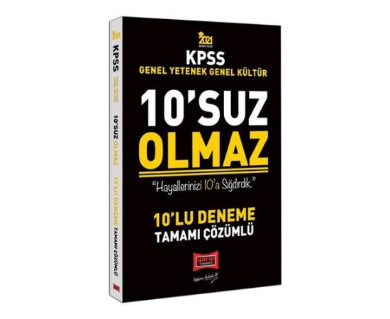 Yargı 2021 KPSS Lisans 10suz Olmaz Tamamı Çözümlü 10 Deneme