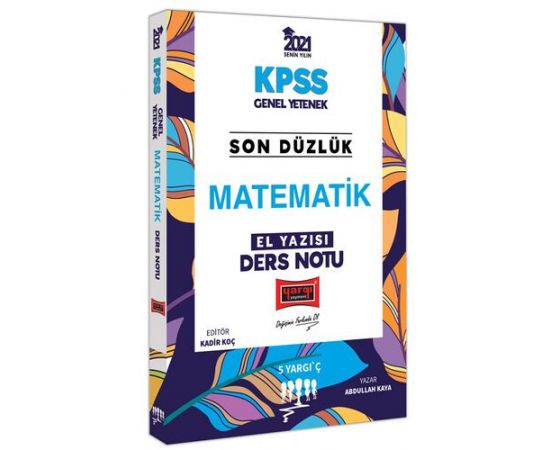 Yargı 2021 KPSS Son Düzlük Matematik El Yazısı Ders Notu