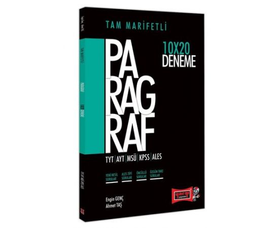 Yargı TYT AYT MSÜ KPSS ALES İçin Tam Marifetli Paragraf 10x20 Deneme
