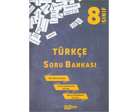 8.Sınıf Türkçe Soru Bankası EnPro Yayınları