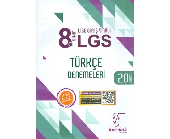 8.Sınıf LGS Türkçe 20 Deneme Karekök Yayınları